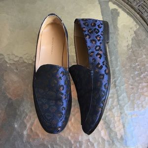 Banana Republic | Blue Leopard Loafers